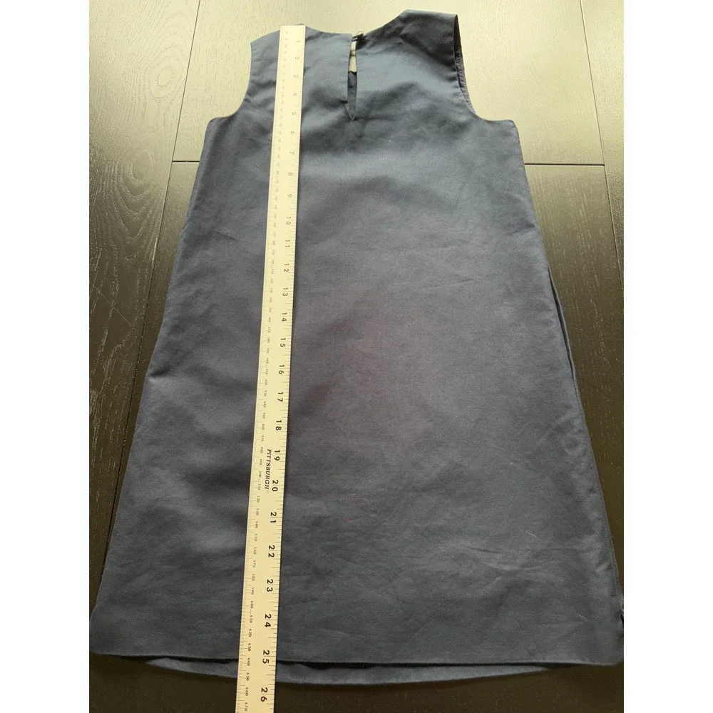 Crewcuts J. Crew Jeweled Dress Girls 7 Navy Sleeveless‎ Side Pockets Party XMAS